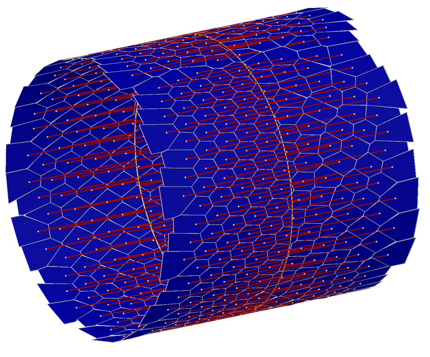 The image of a circle under a parallel flow