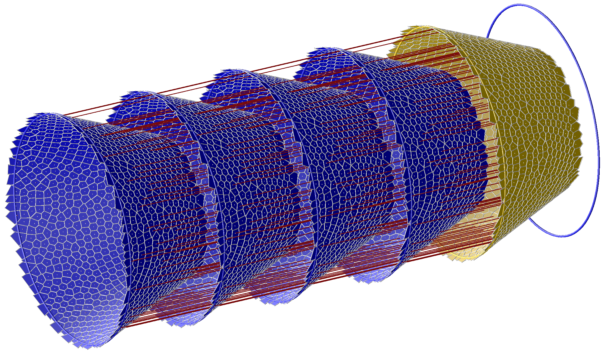 The image of a surface containing a circle, under a parallel map